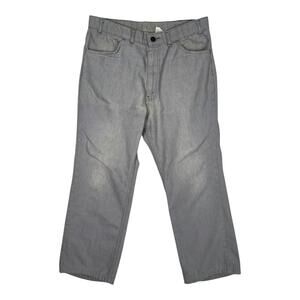 Vintage Levi's With A Skosh More Room Jeans Mens 32x28 Gray Straight Fit Denim